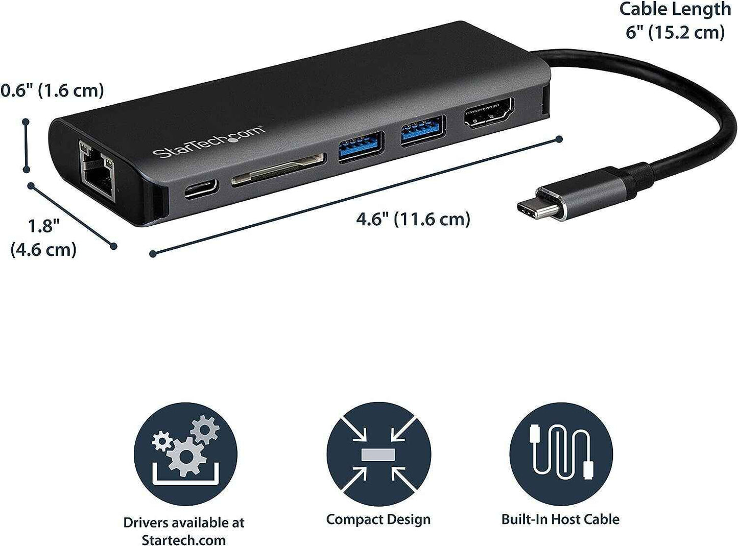 Multiport USB Station Adapter Docking Hub Laptop HDMI Type Type-C with Dock 3.0