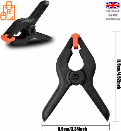 4 Inch Heavy Duty Nylon Spring Clamps, Woodworking, Photography Studios and DIY