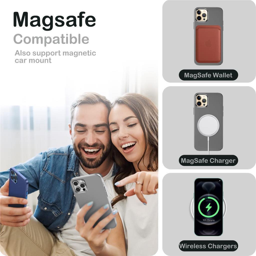 Premium Slim Magnetic Case for iPhone 13 Pro Max Compatible with MagSafe Charger