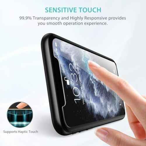 2-Pack iPhone 11 Pro Max/XS Max Screen Protectors, Tempered Glass, Install Frame
