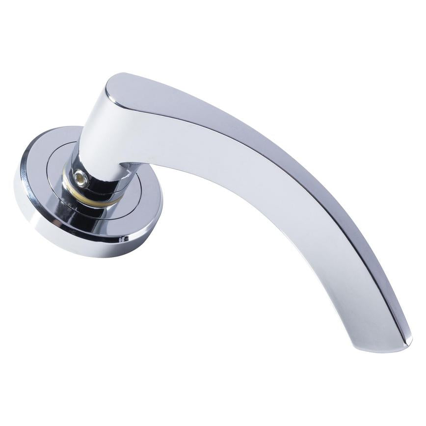 Premium Door Handles Polished Chrome Serozzetta Olivier ZIN3112PC