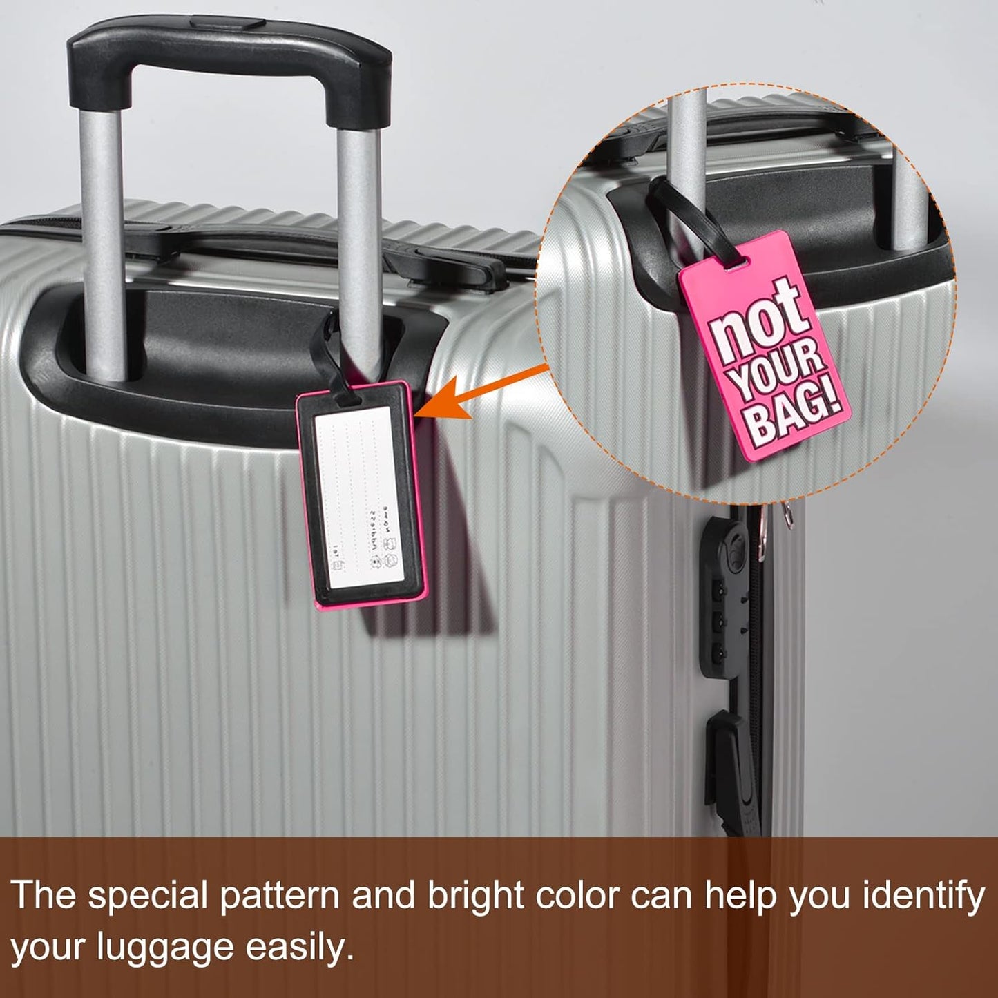 Not Your Bag Cute Travel Luggage Tags For Suitcase Laptop Bag School Bag Handbag
