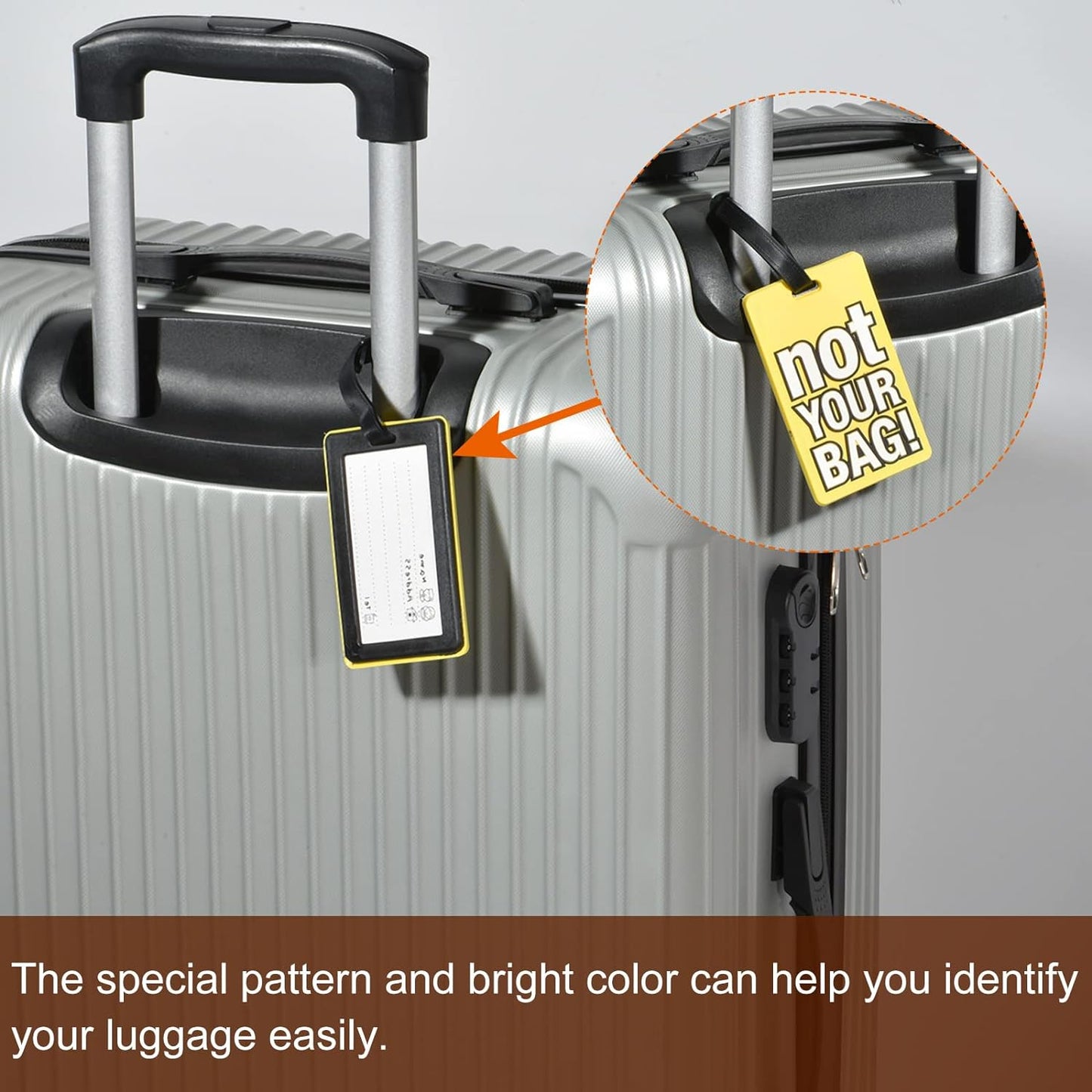 Not Your Bag Cute Travel Luggage Tags For Suitcase Laptop Bag School Bag Handbag