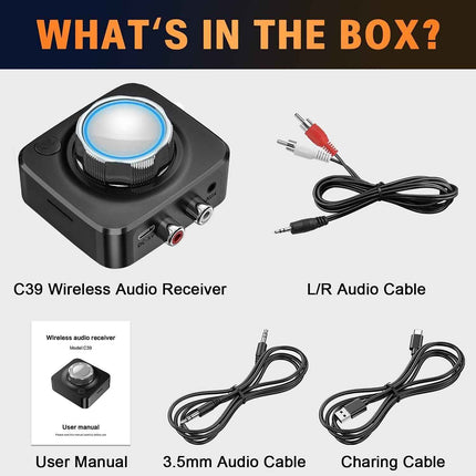 Bluetooth Transmitter & Receiver 3.5mm Jack For TV PC Car Provides Quality Sound