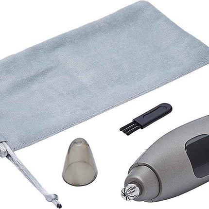 Portable Electric Nose Ear Hair Trimmer Electric Clipper Dual Spinning Blade
