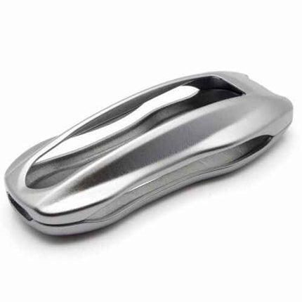 Porsche 911 Carrera 918 Cayenne Coupe Aluminium Car Key Protector - Silver