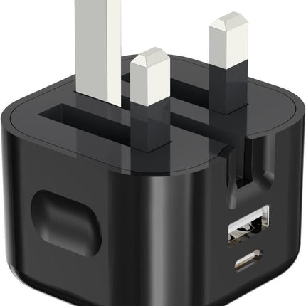 Fast PD Charger Dual USB Charging Adapter For iPhone Samsung Universal UK PLUG