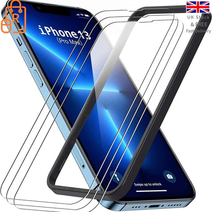 Screen protector for iPhone 14 Plus & iPhone 13/15 Pro Max Tempered Glass 3 pack