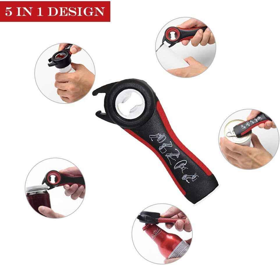 6 In 1 Multi Opener Kitchen Tool For Arthritis Assistance + 5 in 1 Bottle Opener