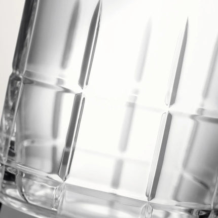 Whisky Glass Set of 2 - Clear Lowball Tumblers for Bourbon Scotch and Cocktails