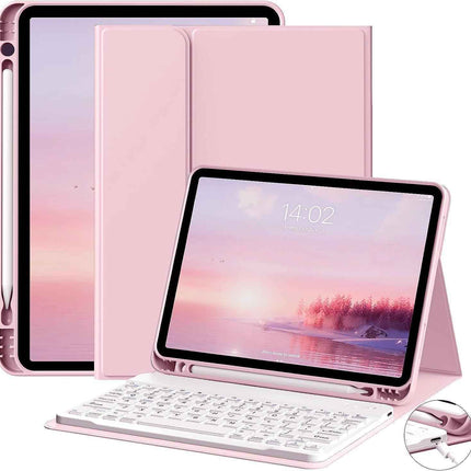 iPad 10th Generation Case 10.9 inch 2022 Stylus Holder with Bluetooth Keyboard