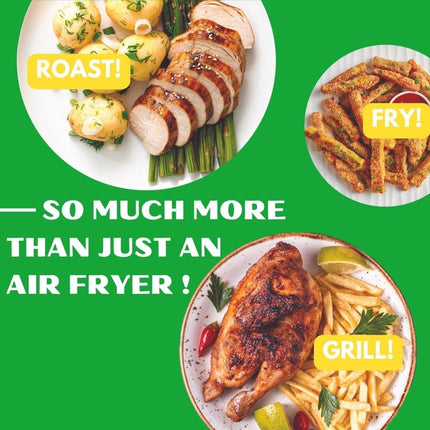 Domestic King 7L Digital Dual Basket 2400W Air Fryer With Recipe Book, 3.5L Each