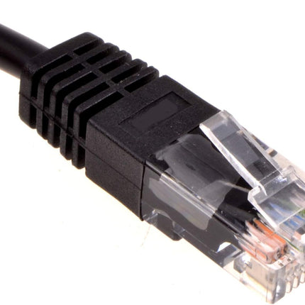 Cables Direct URT-601K Networking Cable Black 1 M Cat5e U/UTP (UTP) Moulded