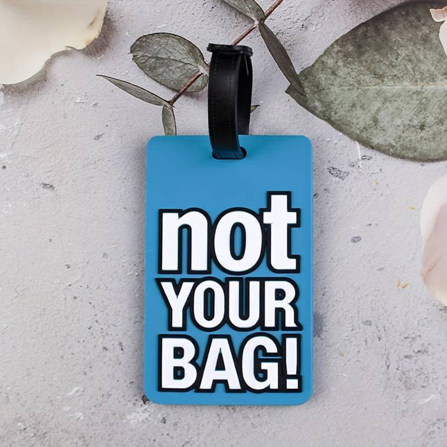 Not Your Bag Cute Travel Luggage Tags For Suitcase Laptop Bag School Bag 3 Pack
