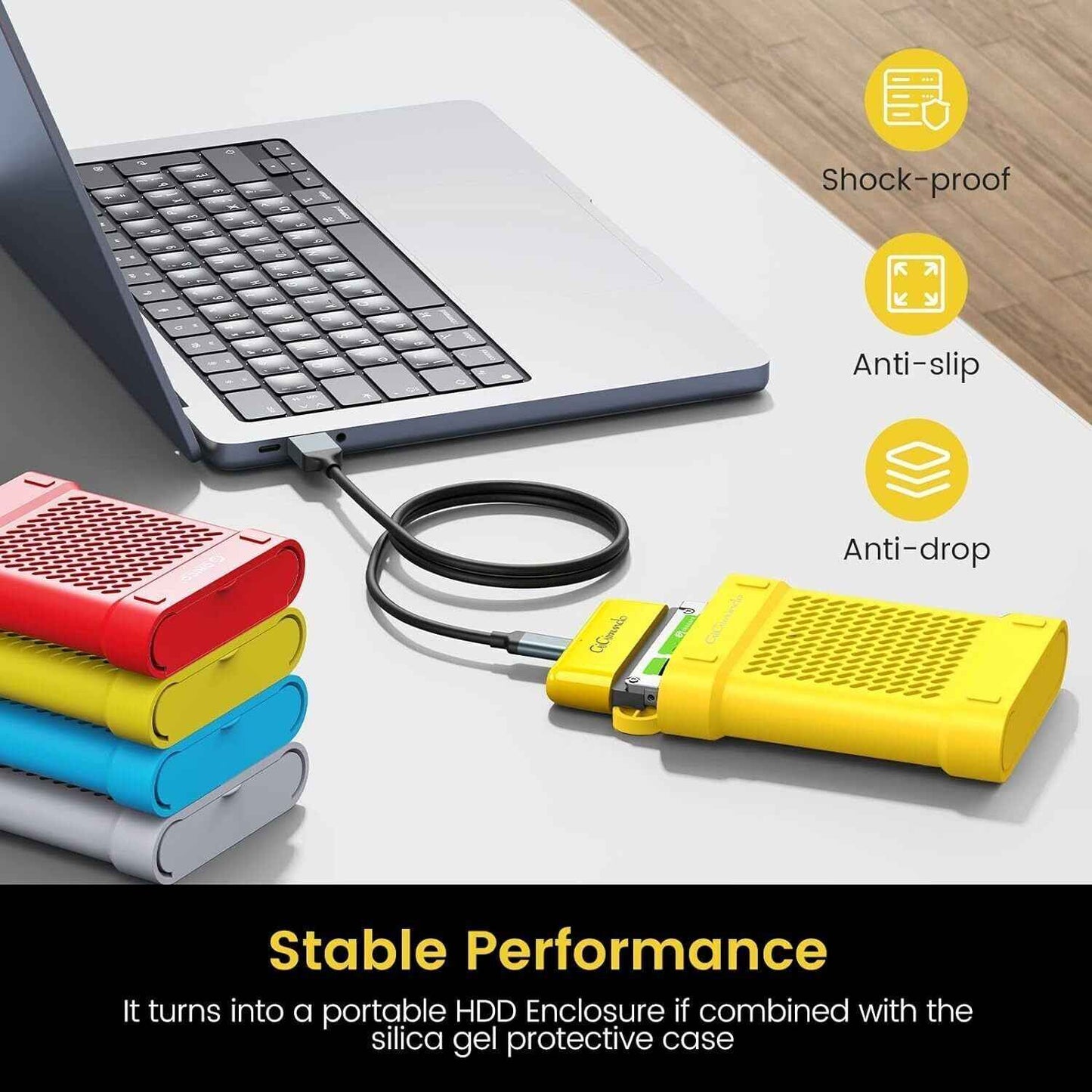 USB 3.0 to SATA Adapter Cable to 2.5 SSD & HDD with UASP Support 0.5M Cableg