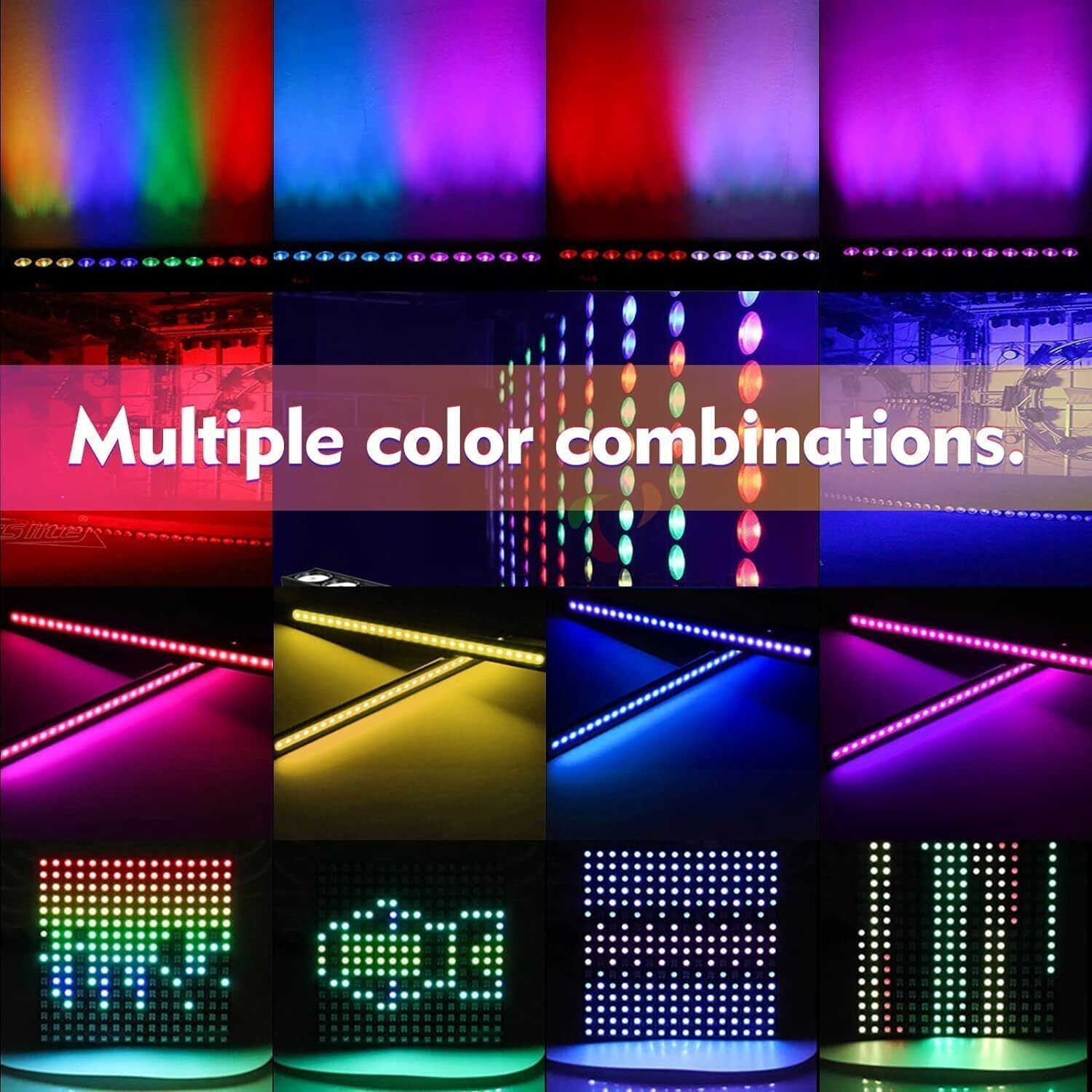 RGBW Light Bar 24x3W LED Wall Wash Lights DMX512 Remote Control Disco Lights
