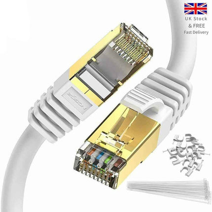 Network Cable RJ45 CAT8 40Gbps Network Gold Plated Fast Internet Patch Lead