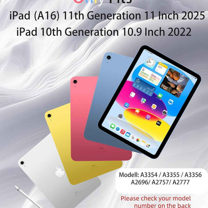 iPad 10th Generation Case 10.9 inch 2022 Stylus Holder with Bluetooth Keyboard
