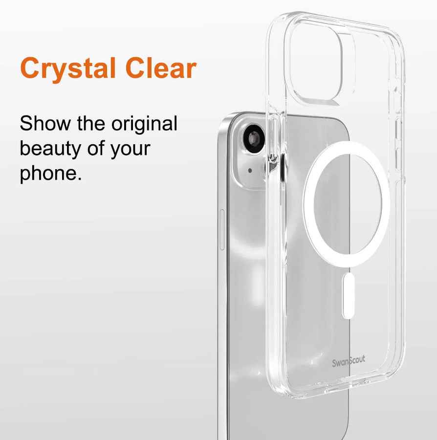 Magnetic Case for iPhone 14 Plus, Compatible with MagSafe, Anti-Yellowing