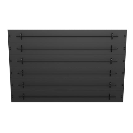 19″ Strip of 6X 1U Blanking Panels Snappable Tool-Free Mounting Black/Grey