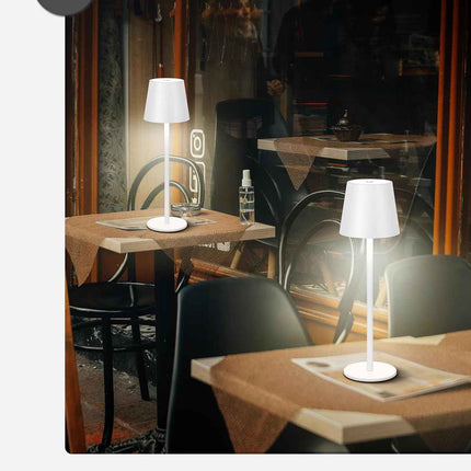 Cordless LED Table Lamp Rechargeable Desk Light IP54 Touch Dimmable White 2 Pack