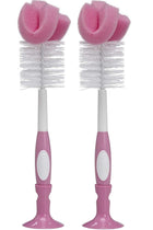 Dr Brown's Baby Bottle Cleaning Brush Pink Bottle Cleaner with Teat Cleaner 2 Pk