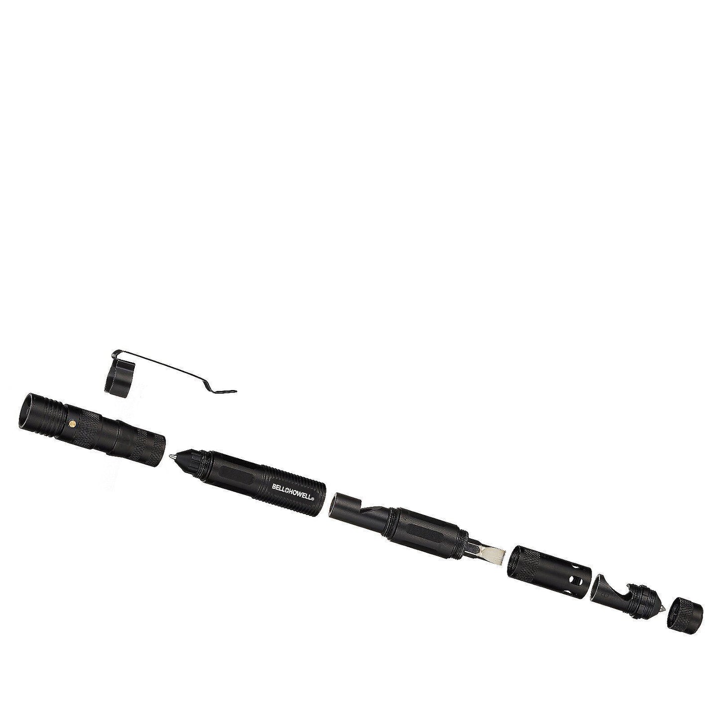 Multi Functional Tac Pen 9 in 1 High Grade Aluminium With Wallet Card - 2 pack