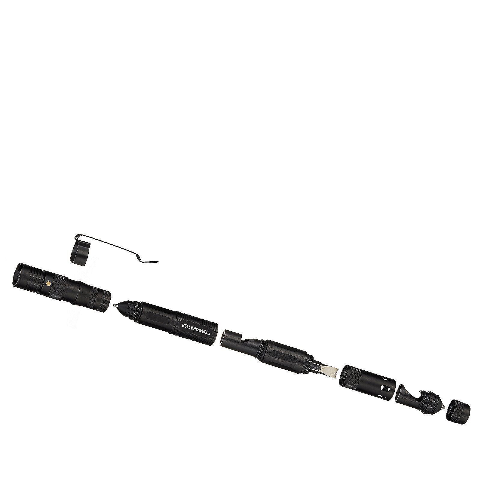 Multi Functional Tac Pen 9 in 1 High Grade Aluminium With Wallet Card - 2 pack