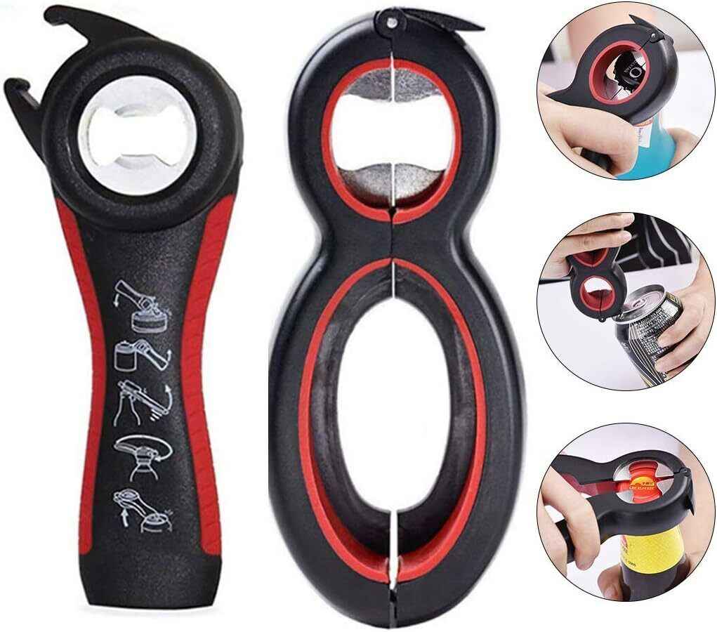 6 In 1 Multi Opener Kitchen Tool For Arthritis Assistance + 5 in 1 Bottle Opener