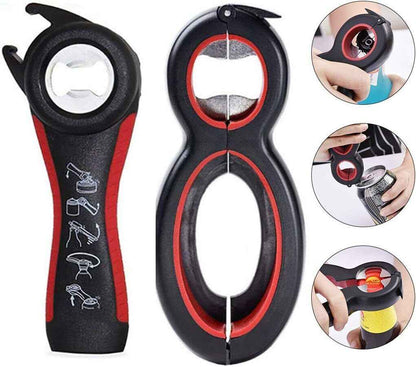 6 In 1 Multi Opener Kitchen Tool For Arthritis Assistance + 5 in 1 Bottle Opener