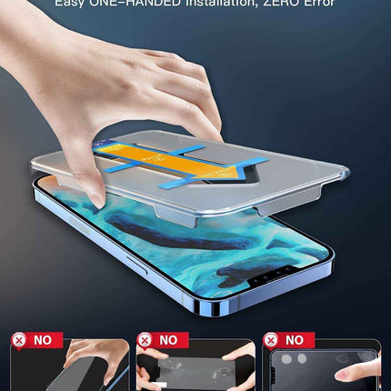 iPhone 13 & 13 Pro Tempered Glass Screen Protectors with Auto-Alignment Kit