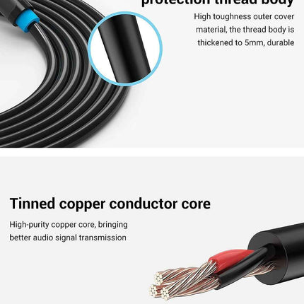 Guitar Cable 1/4 inch to 1/4 inch TS Guitar Audio Cable VENTION 6.35mm to 6.35mm