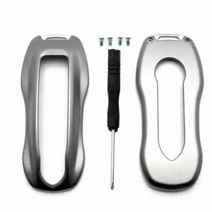 Premium Porsche Key Protector Case/Fob Fits 911 / Carrera / 918 / Cayenne Silver