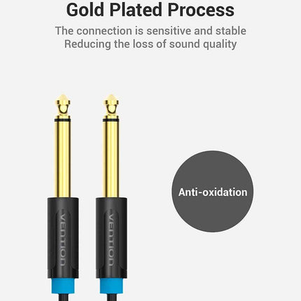 Guitar Cable 1/4 inch to 1/4 inch TS Guitar Audio Cable VENTION 6.35mm to 6.35mm