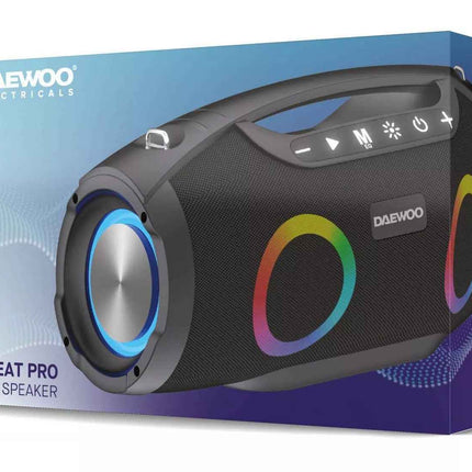 Bluetooth Party Speaker Daewoo Boom Beat Pro Pulse Party Single 6.5" With Led