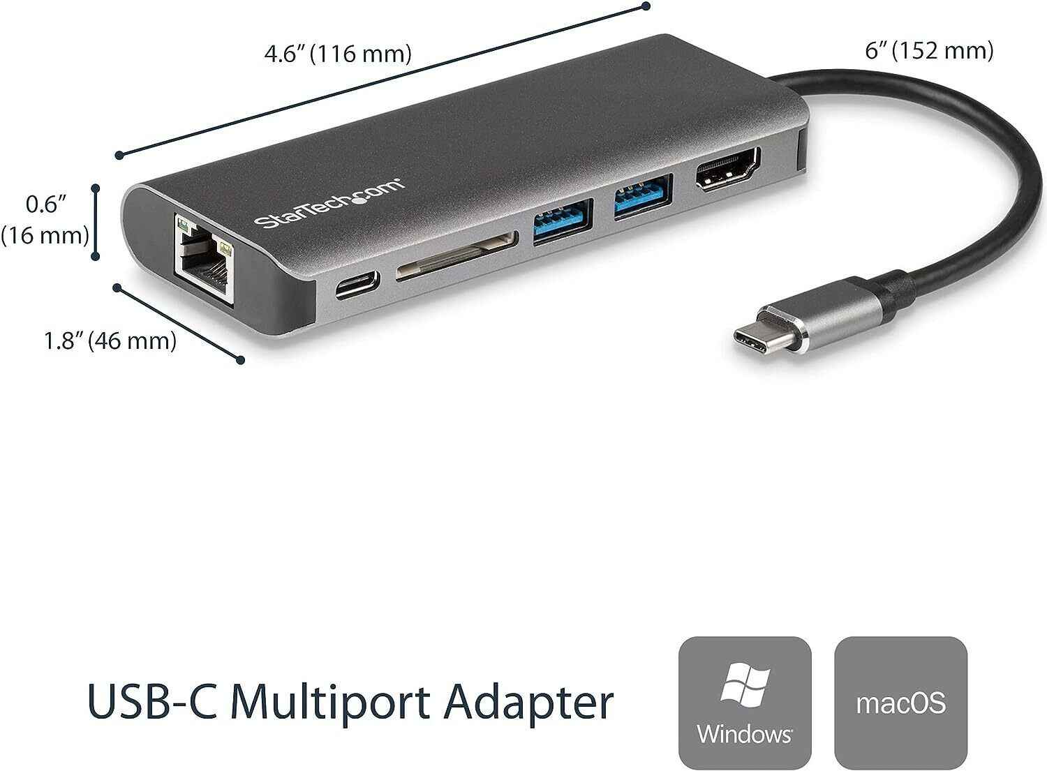 Multiport USB Station Adapter Docking Hub Laptop HDMI Type Type-C with Dock 3.0
