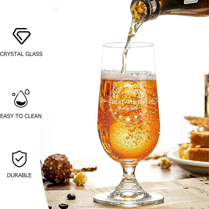 Gift For Men Dad Grandfather Uncle Kocawis Beer Ale Glass Tulip 350ml