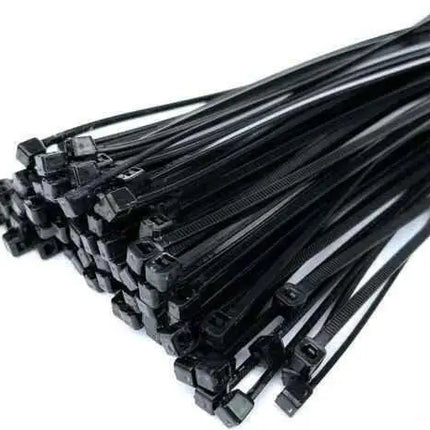Heavy-Duty Black Nylon Cable Ties Various Packs for Binding & Cable Management