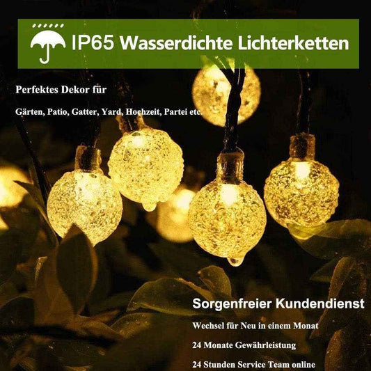 Led Solar Powered Warm White String Lights For Party Wedding Garden 36ft/11m
