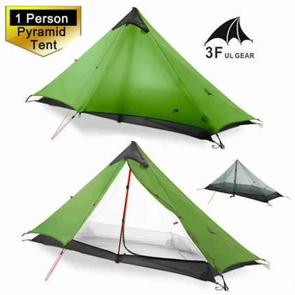 3F UL Gear Lanshan 1 - 3 Season Tent (Green, T Zip) 2026 Version