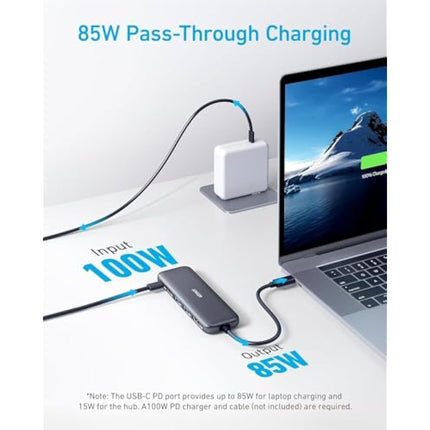 Anker USB C Hub 5-in-1 USBC to HDMI Splitter 4K Display USB-C 5Gbps 2×USB-A 3.0