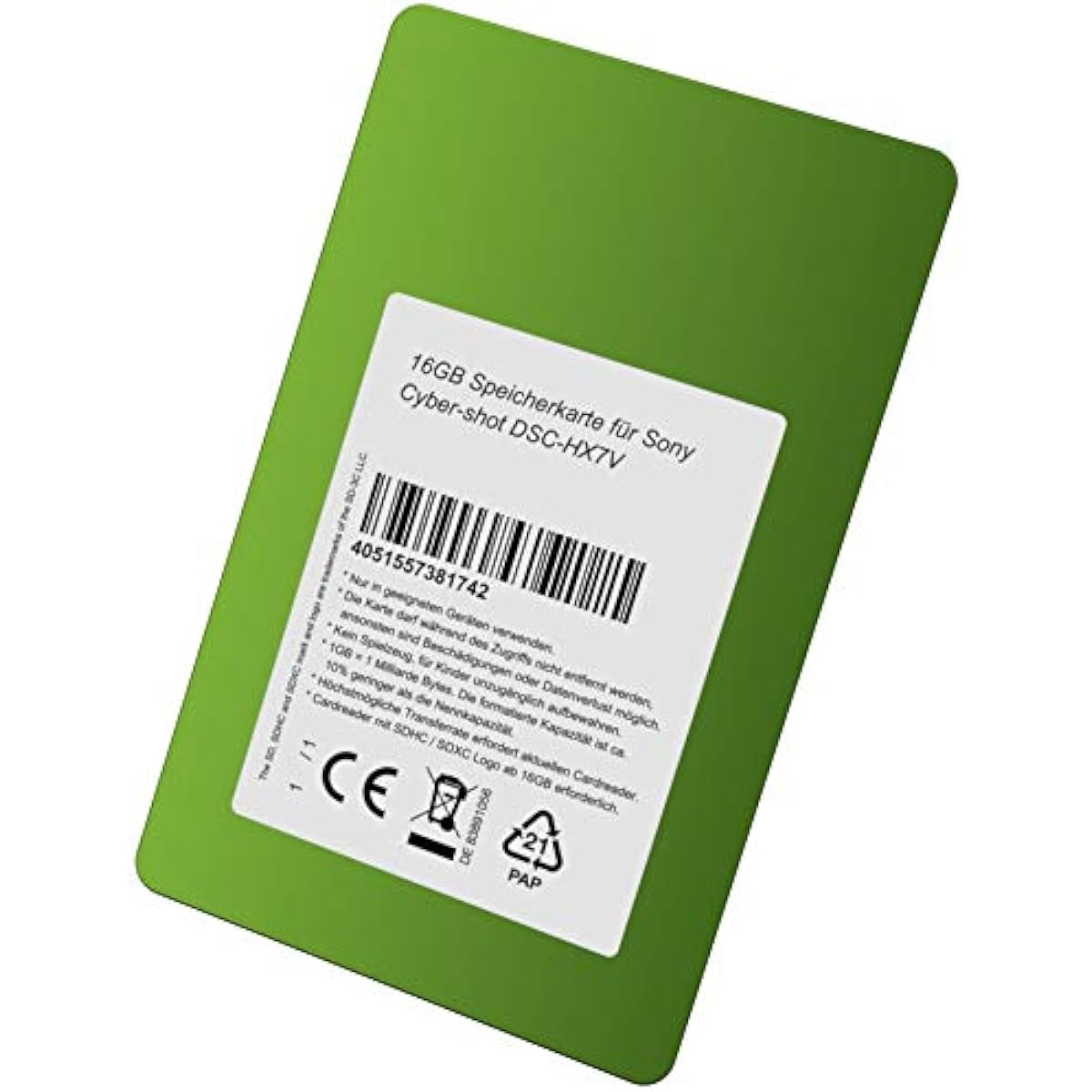 16 GB DSP Memory Card SD SDHC UHS-I and Class 10 For Cameras Tablets Laptops etc