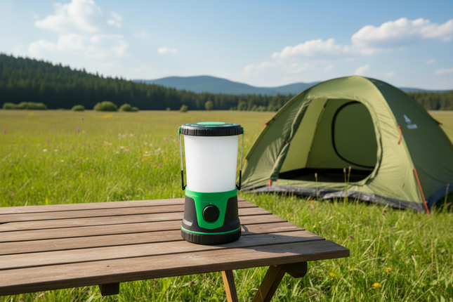 LED Camping Lantern Portable Adjustable Brightness Up to 20 Hour Battery