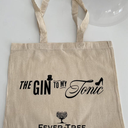 Reusable The Gin To My Tonic Tote Bag - Handbag Friendly, Strong Like your Gin!
