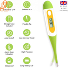 Digital Oral Thermometer, Rectal or Underarm Body Temperature, Baby, Adult,Child