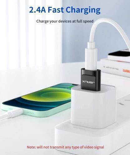 Premium USB Type C Female to USB A Male Adapter Converter Charger - Black