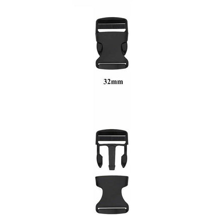 Side Release Buckles Clips for Webbing Strap Squeeze Fasteners Delrin 5 Sizes