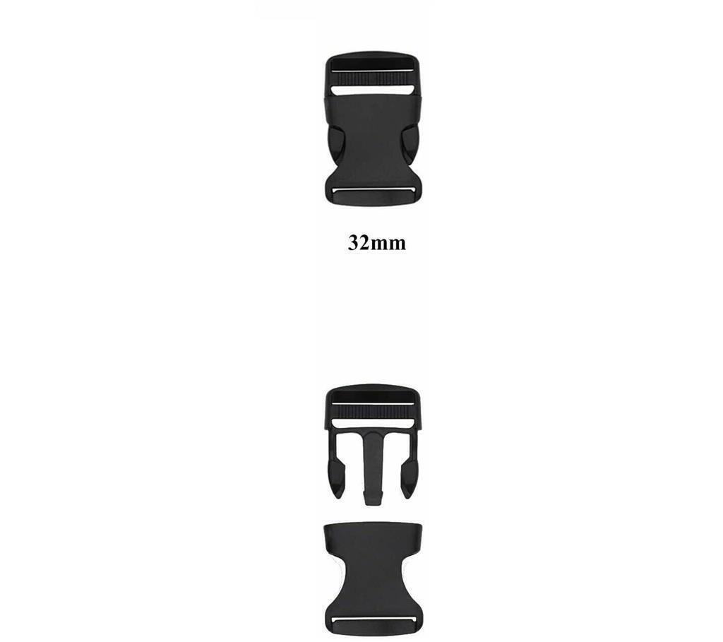 Delrin Side Release Buckles, 5 Sizes, for Webbing DIY Paracord Bracelets, Black