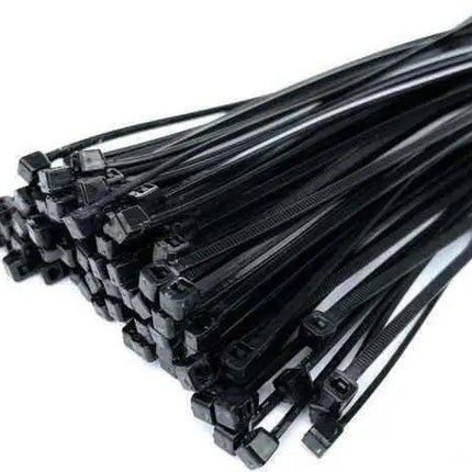 Heavy-Duty Black Nylon Cable Ties Various Packs for Binding & Cable Management