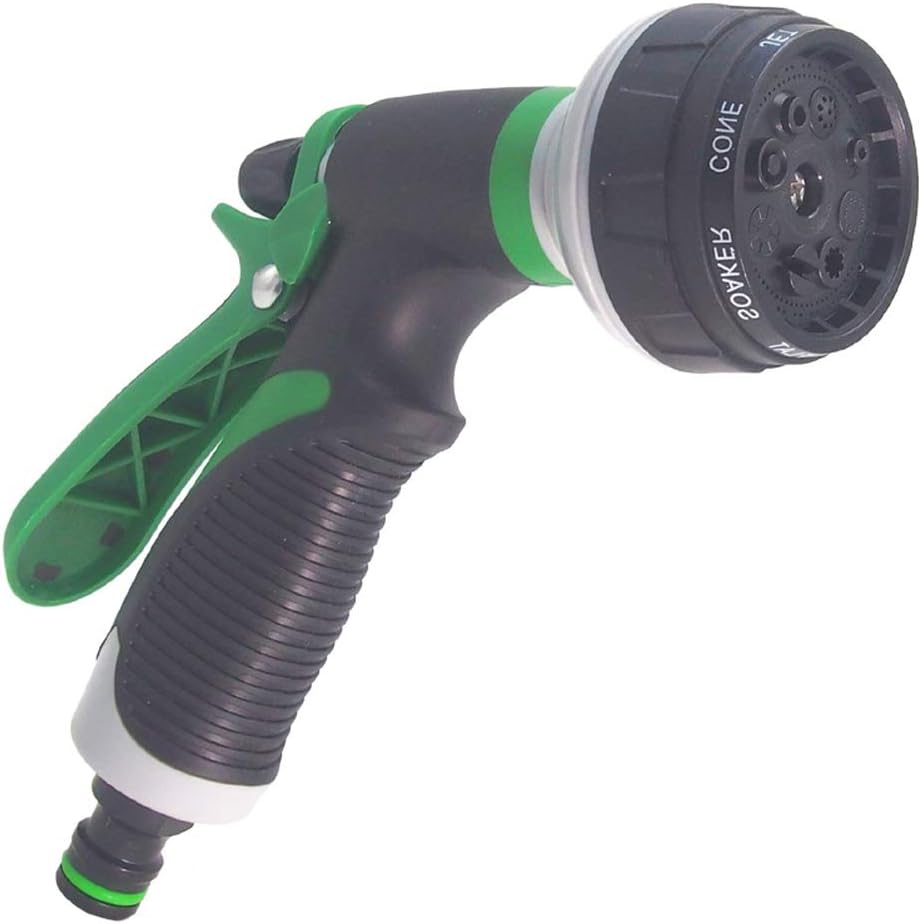 Adjustable Watering Gun 8 Functions High Pressure Water Gun for Garden or Car